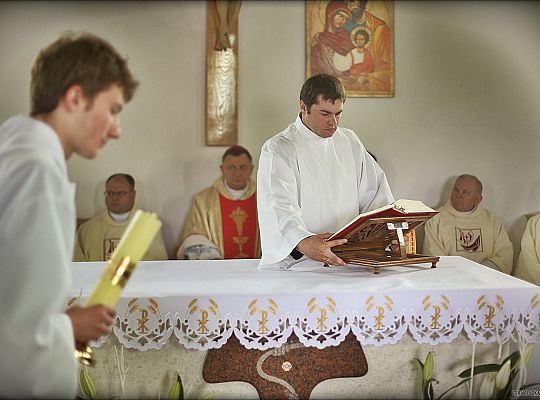 Grafika #41: Domasławice: poświęcenie kościoła