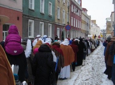 Grafika #4: Koszalin: korowód Trzech Króli