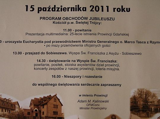 Grafika #4: Zaproszenie: 25 lat prowincji św. Maksymiliana