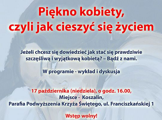 Grafika #1: Zaproszenie: Kobiece drogi w Koszalinie