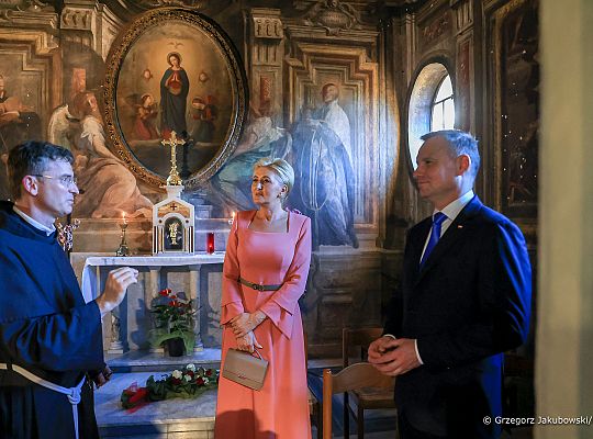 Grafika #4: Wizyta Prezydenta RP w Rzymie u Franciszkanów na „Vignii