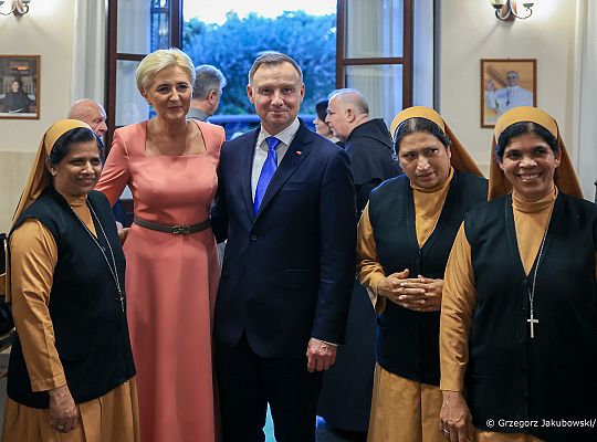 Grafika #5: Wizyta Prezydenta RP w Rzymie u Franciszkanów na „Vignii