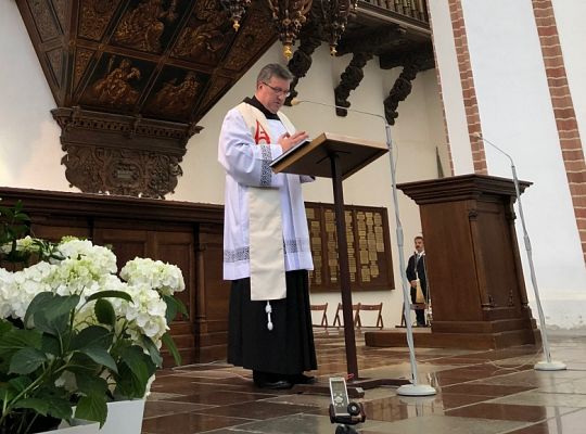 Grafika #2: Poświęcenie odrestaurowanych organów w kościele Świętej Trójcy w Gdańsku