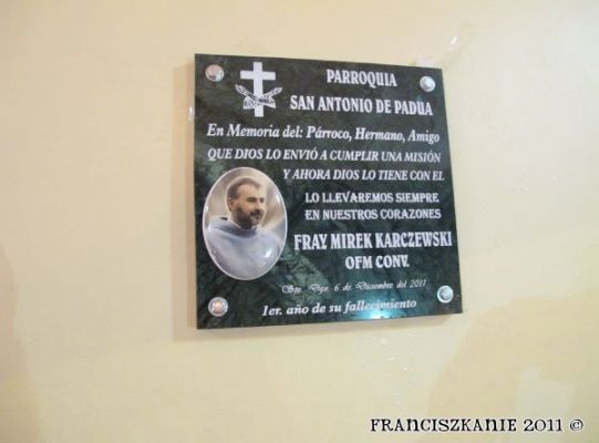 Grafika #38: Santo Domingo: rocznica śmierci o. Mirka