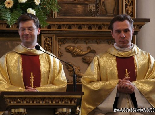 Grafika #0: Prymicje o. Krzysztofa i o. Grzegorza w Elblągu
