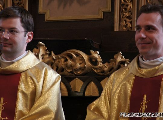 Grafika #2: Prymicje o. Krzysztofa i o. Grzegorza w Elblągu