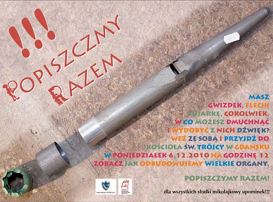 Grafika #2: Zaproszenie: Gdańsk - piszczenie w kościele